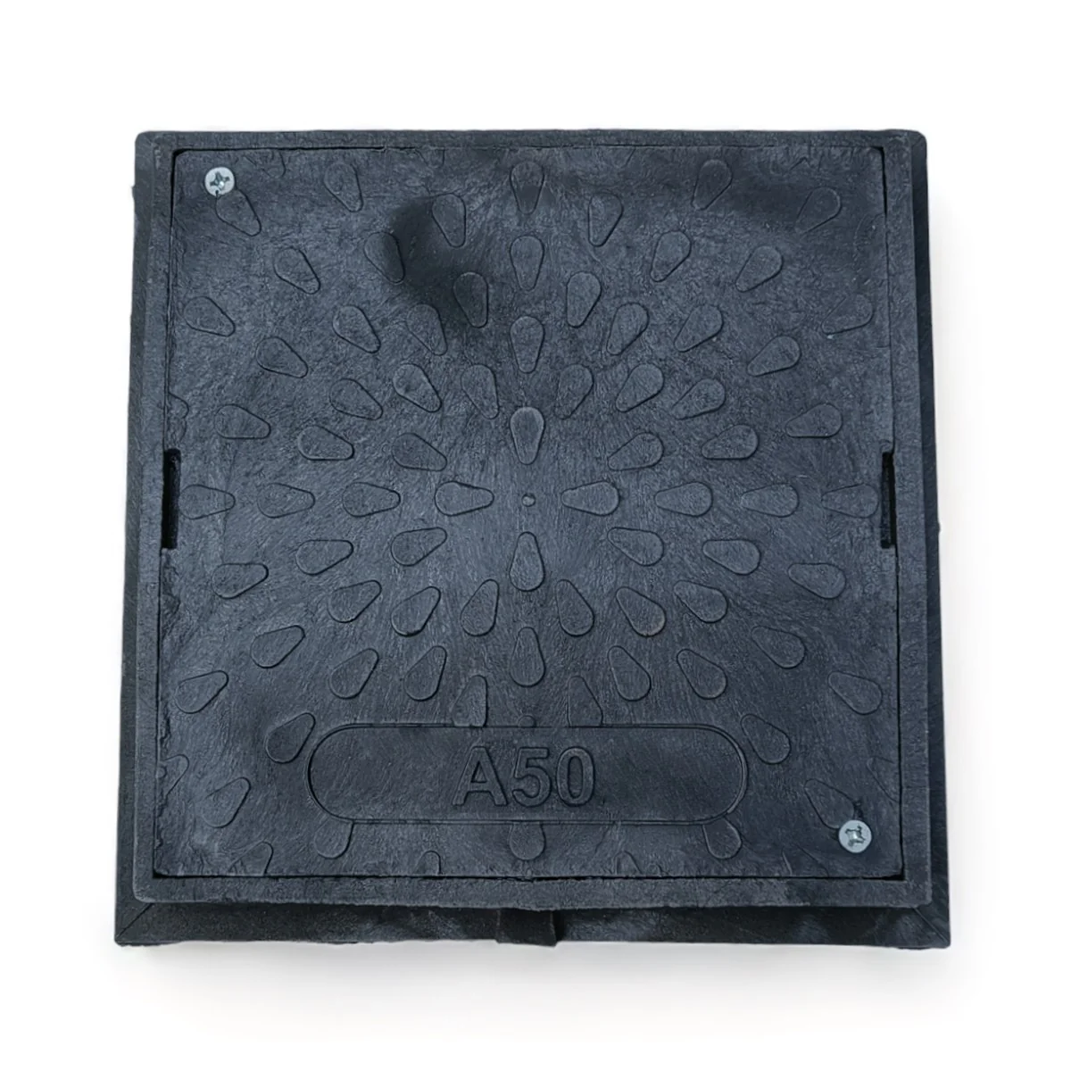 Schachtdeckel 38cm DN315 Schachtabdeckung eckig A50 belastbar bis 5t - Image 3