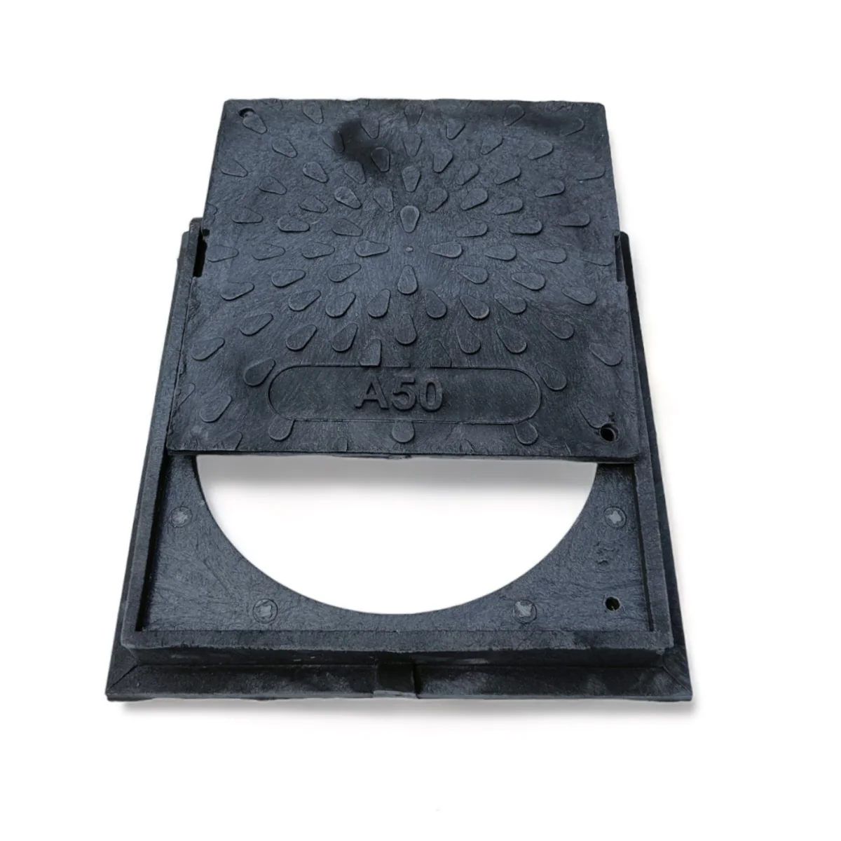 Schachtdeckel 38cm DN315 Schachtabdeckung eckig A50 belastbar bis 5t - Image 6