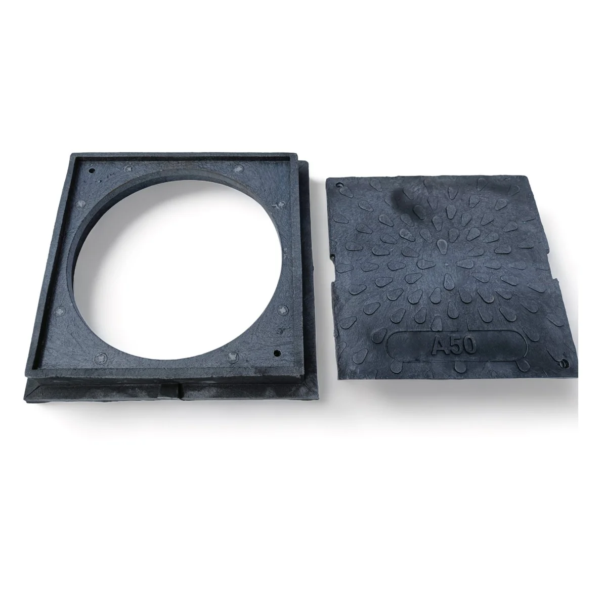 Schachtdeckel 38cm DN315 Schachtabdeckung eckig A50 belastbar bis 5t - Image 7
