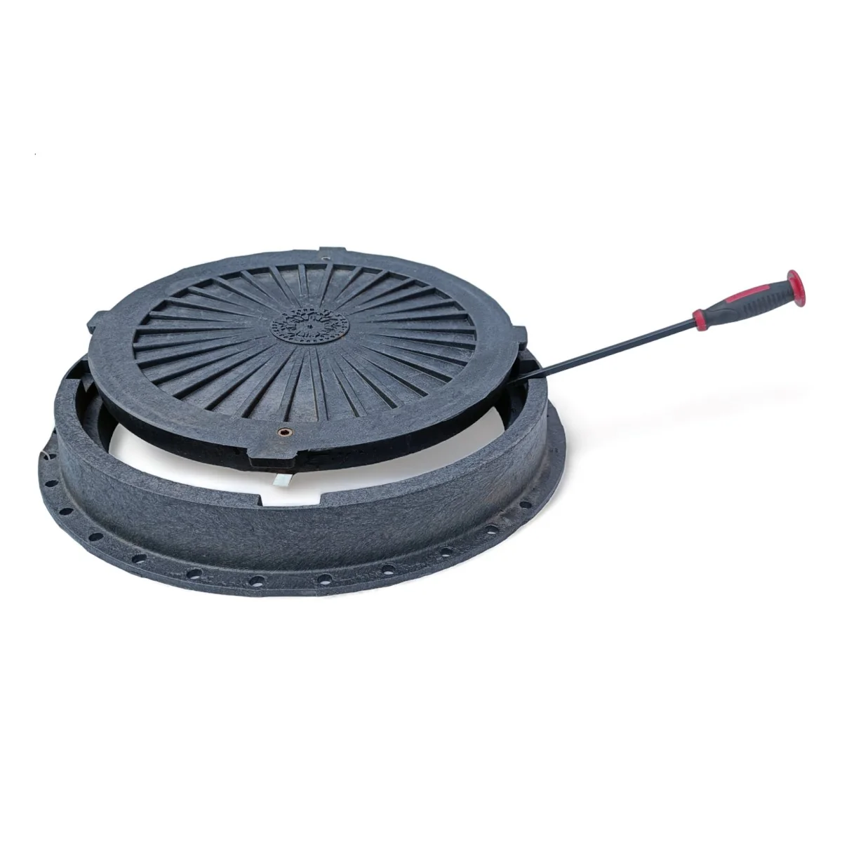 Schachtdeckel 75cm Schachtabdeckung rund A50 belastbar bis 5t - Image 6