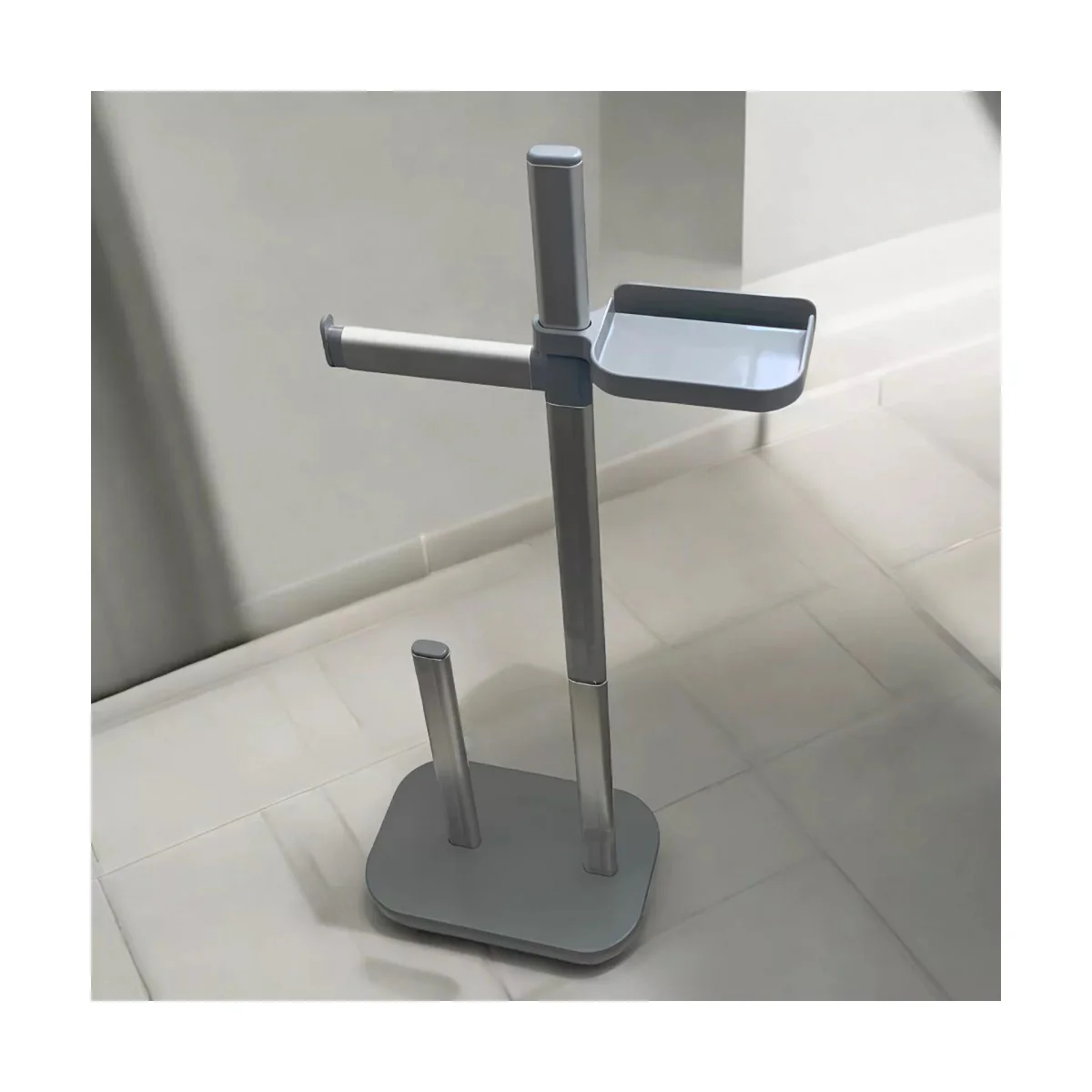 Toilettenpapierhalter Mit Ablage für Handy Ohne Bohren WC Halterung - Image 11