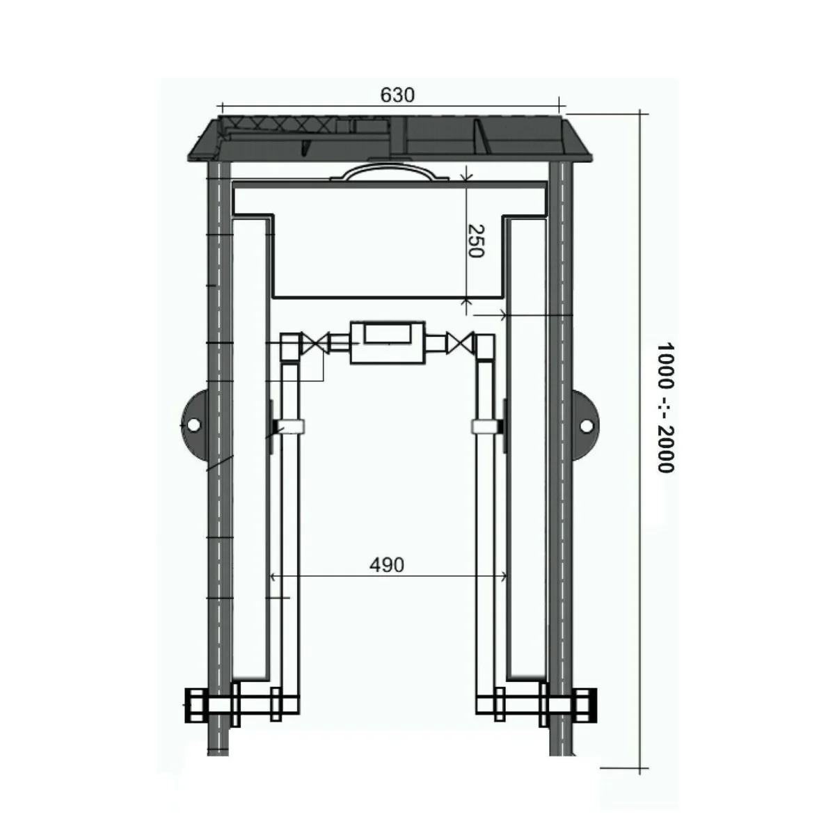 Wasserzählerschacht Kontrollschacht mit Schachtdeckel - Image 7